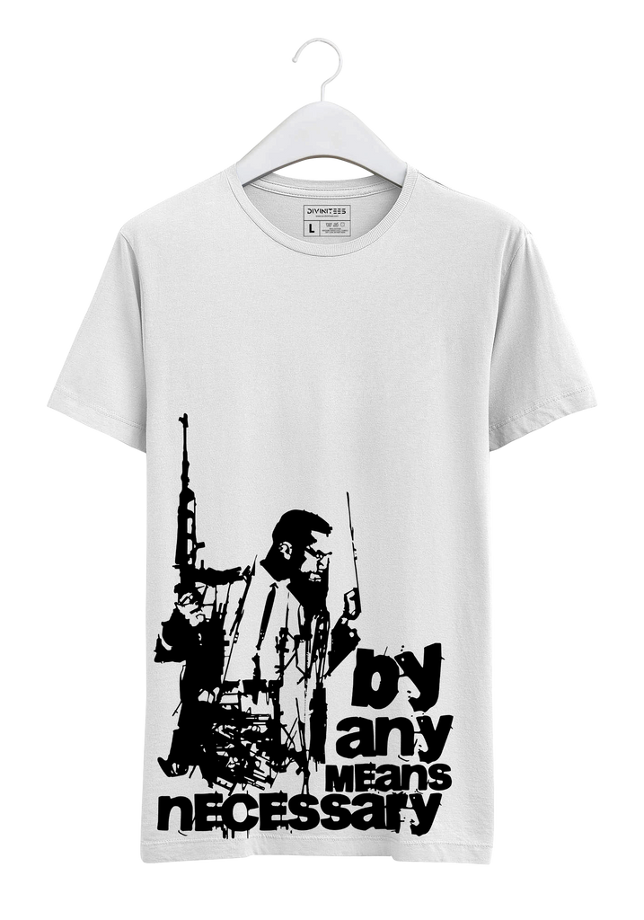 Malcolm X - By Any Means Necessary Tee